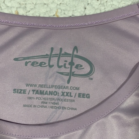 Reel Life Women's Purple Long Sleeve Shirt - Picture 5 of 5